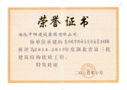 道興城市新社區(qū)定向安置房二期工程4#樓2014-2015年結構優(yōu)質