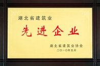公司榮獲2009年度湖北省建筑業(yè)“先進(jìn)企業(yè)”稱號
